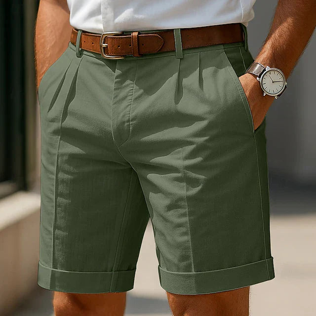 Milan | Elegante Heren Short met Plissé 1+1 Gratis
