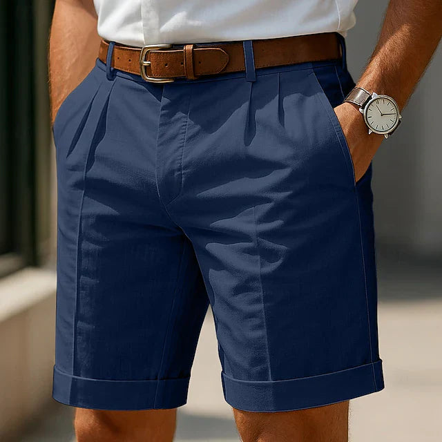 Milan | Elegante Heren Short met Plissé 1+1 Gratis