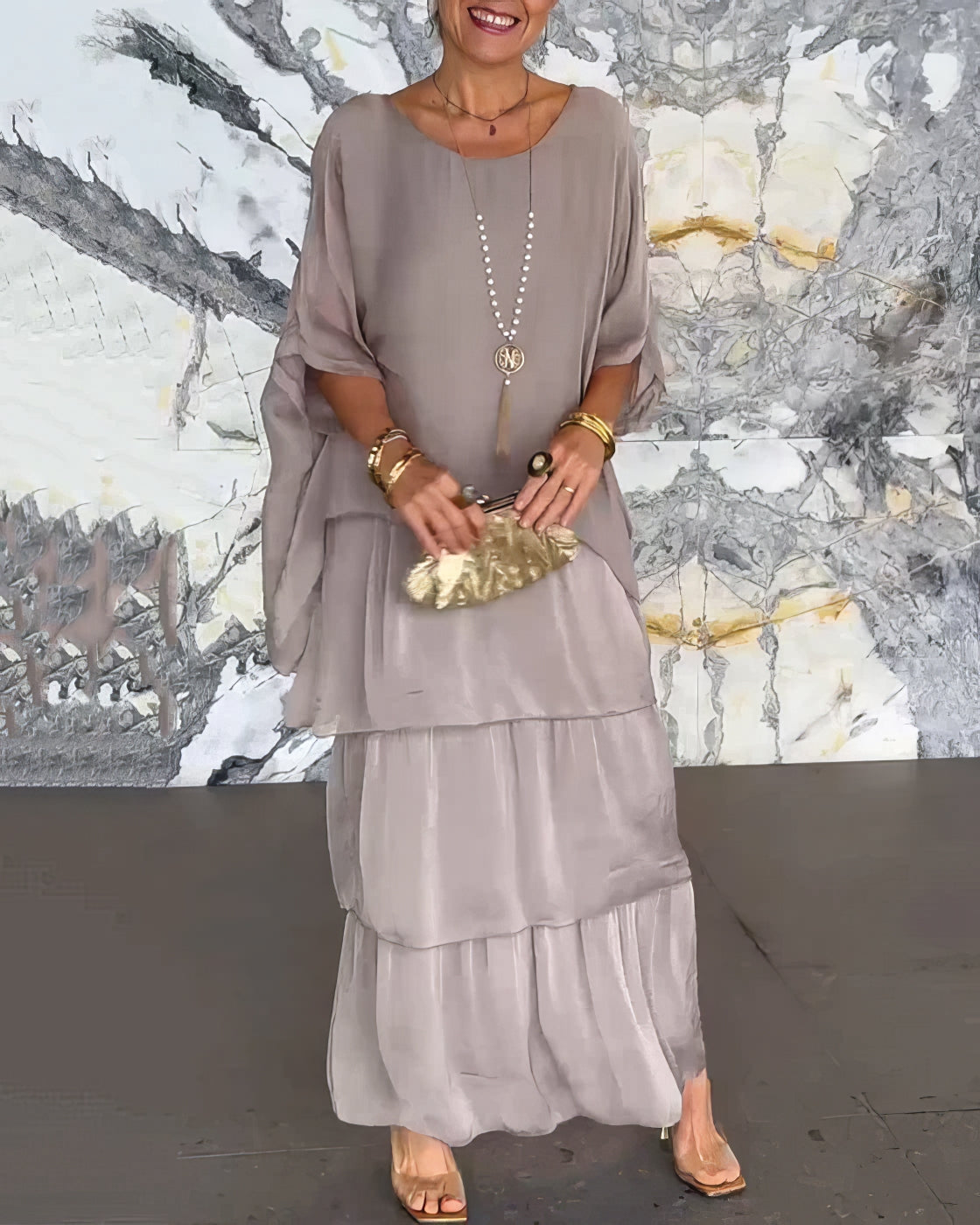 CAMILLE | Elegante Maxi Jurk Comfortabel voor Alle Gelegenheden