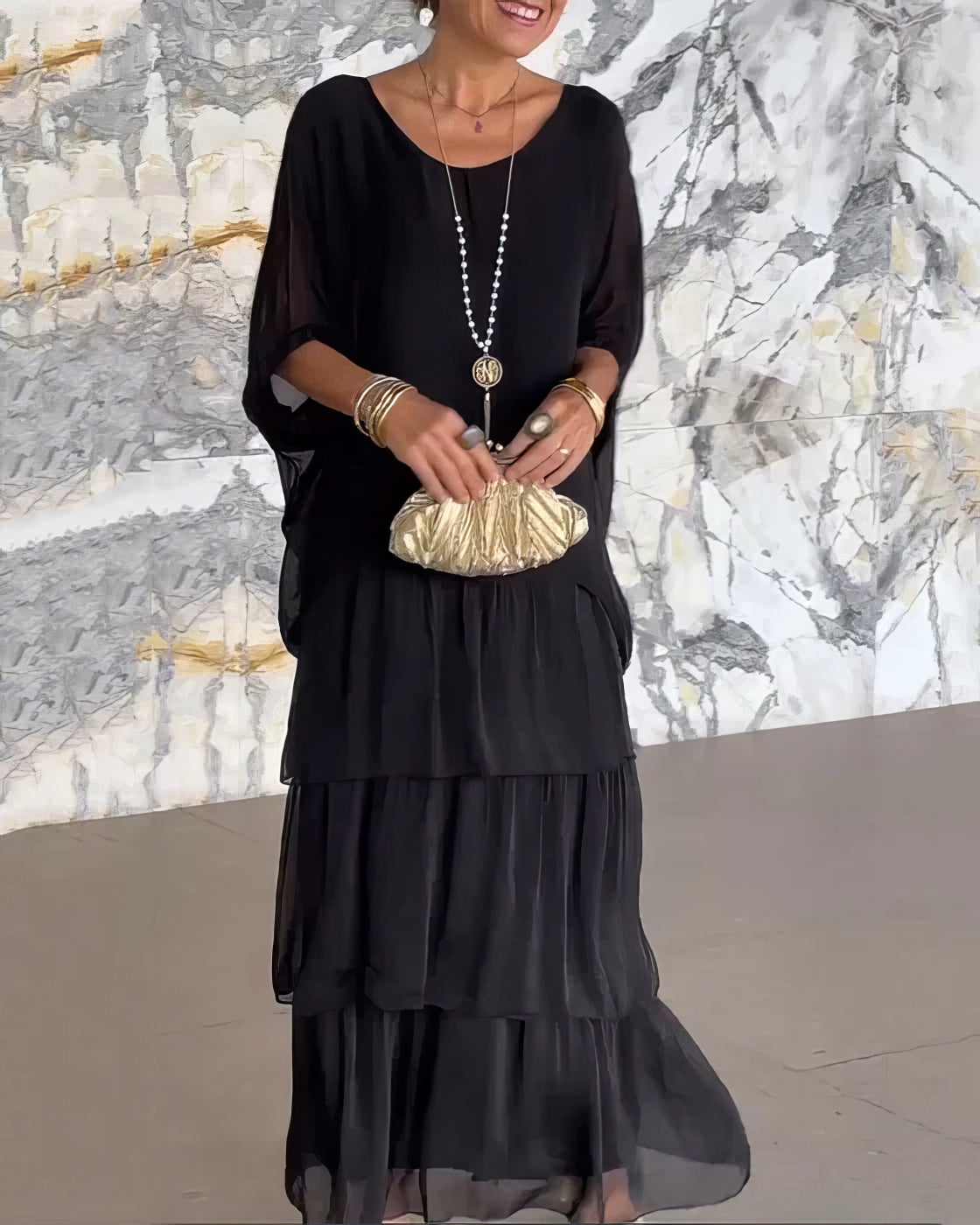 CAMILLE | Elegante Maxi Jurk Comfortabel voor Alle Gelegenheden
