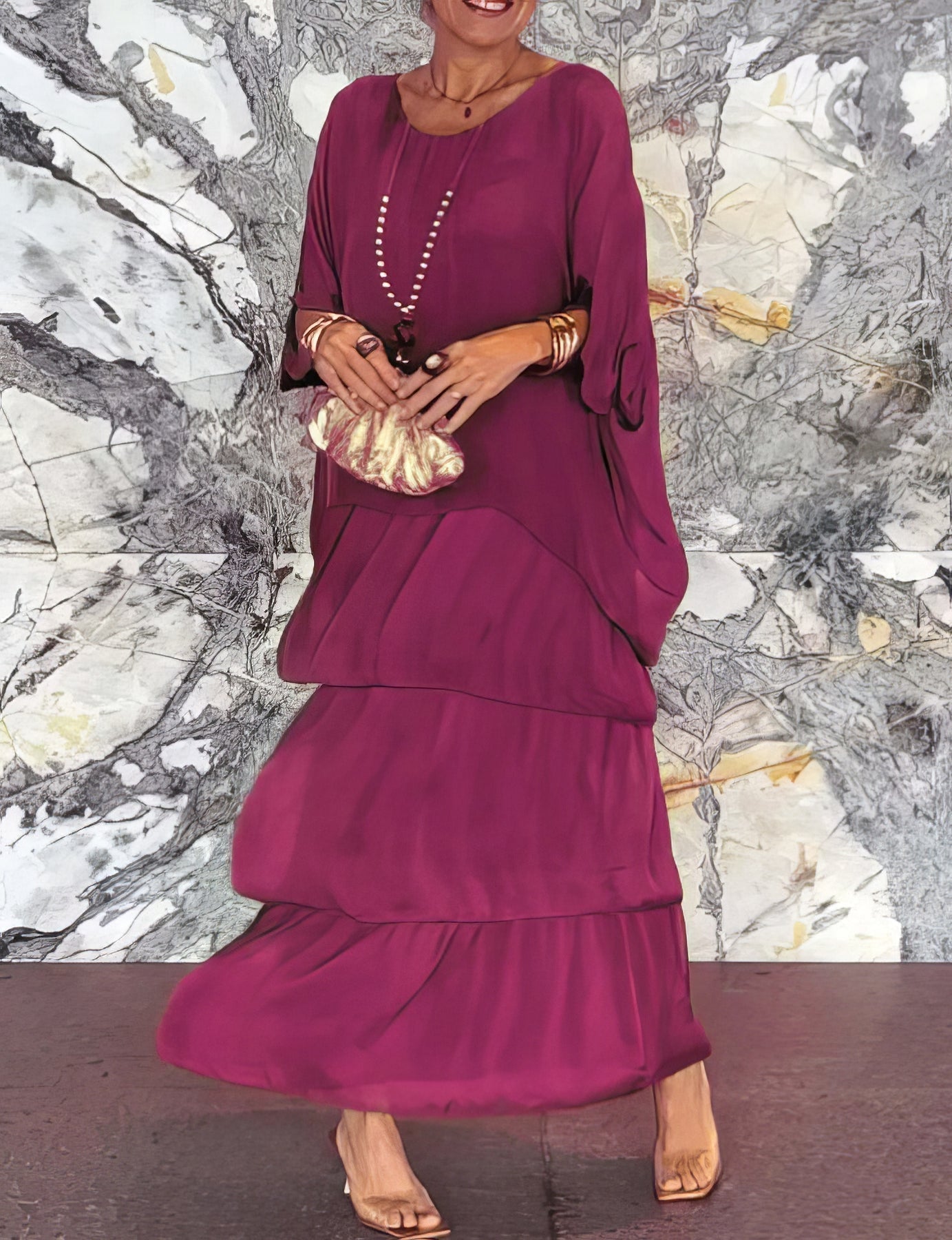 CAMILLE | Elegante Maxi Jurk Comfortabel voor Alle Gelegenheden