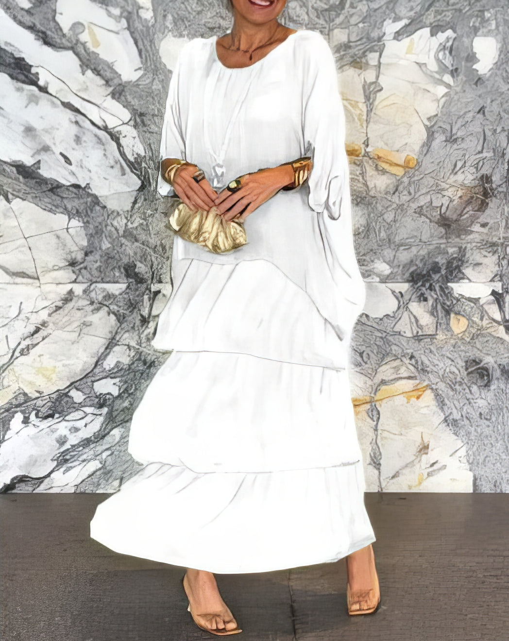 CAMILLE | Elegante Maxi Jurk Comfortabel voor Alle Gelegenheden