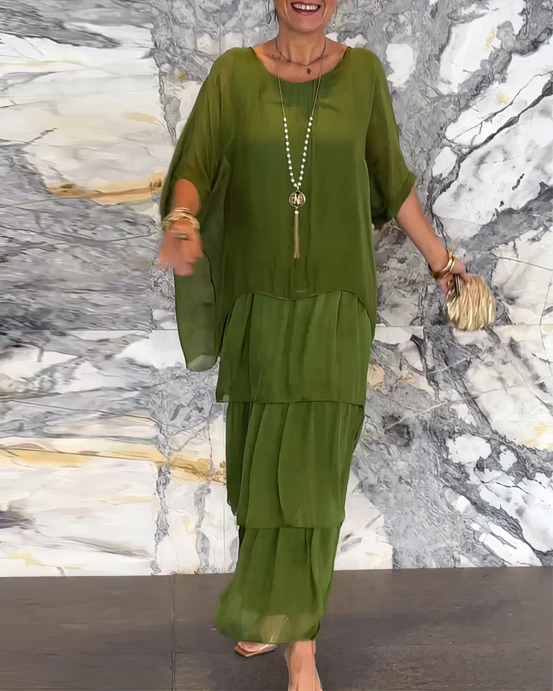 CAMILLE | Elegante Maxi Jurk Comfortabel voor Alle Gelegenheden