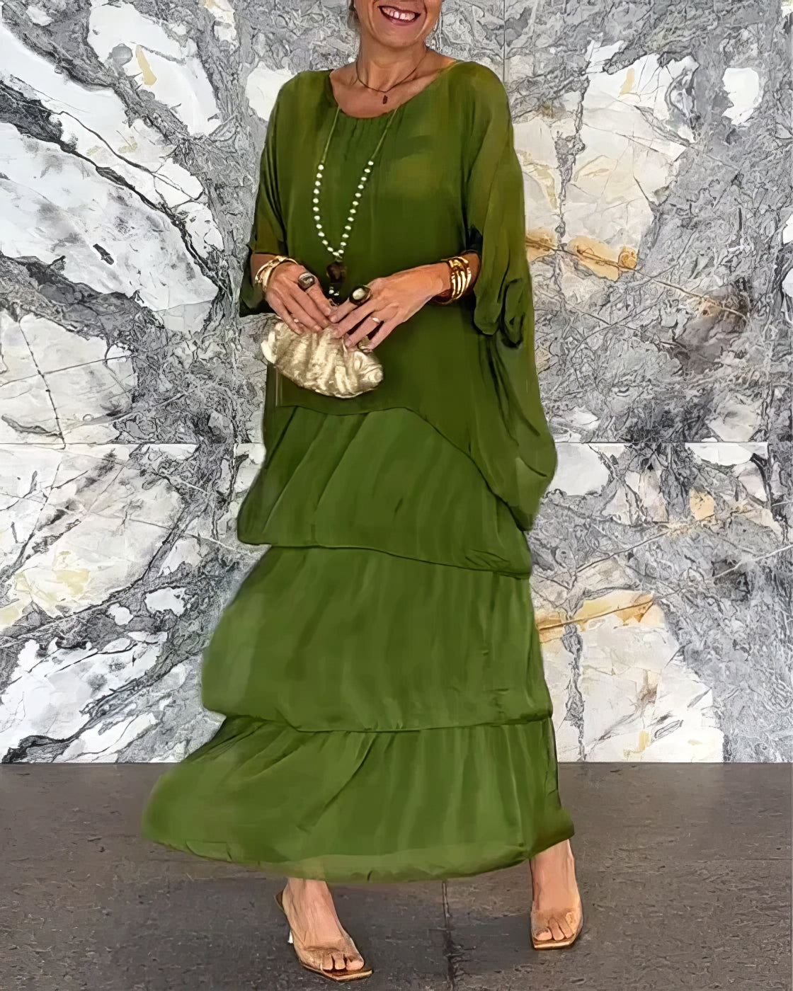 CAMILLE | Elegante Maxi Jurk Comfortabel voor Alle Gelegenheden